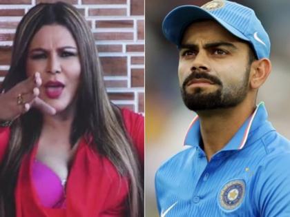 Rakhi Sawant gave the 'This' photo of Kohli Kohli! | राखी सावंतने विराट कोहलीच्या ‘या’ फोटोला दिली अश्लील कॉमेण्ट!