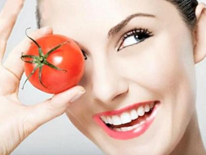 BEAUTY TIPS: Drying tomatoes on the face, beauty opens! | BEAUTY TIPS : चेहऱ्यावर टोमॅटो घासल्याने खुलते सौंदर्य ! BEAUTY TIPS: Drying tomatoes on the face, beauty opens! | BEAUTY TIPS : चेहऱ्यावर टोमॅटो घासल्याने खुलते सौंदर्य !