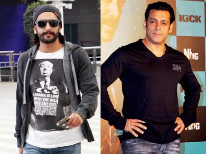 Salman Khan felt that Ranveer Singh's chair in his chair? | सलमान खानला का वाटले, रणवीर सिंगच्या डोक्यात खुर्ची माराविशी?