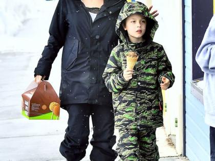Angelina with Son