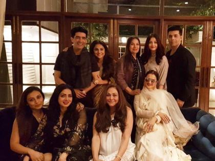 Iconic Ladies: See 'Unique' photos from Sridevi's Birthday Party! | Iconic ladies: ​श्रीदेवीच्या बर्थ डे पार्टीतील काही ‘युनिक’ फोटो पाहा इथे!