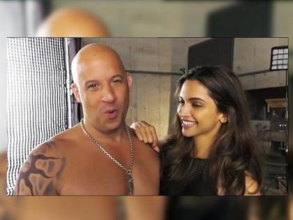 Deepika has fun with Vin Diesel | ​दीपिकाने विन डिझेलसोबत केली मस्ती