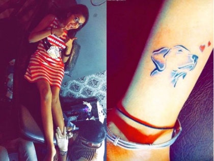 'Fascers' Fame Mitali Mayekar tattoo photos of gloves | 'फेशर्स' फेम मिताली मयेकरने गोंदला डॉगीचा फोटो टॅटू