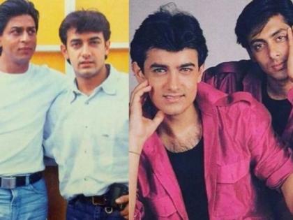 It was like this that Aamir Khan first met Salman Khan and Shahrukh Khan. | तर अशी झाली होती आमिर खानची पहिल्यांदा सलमान खान आणि शाहरुख खानसोबत भेट..