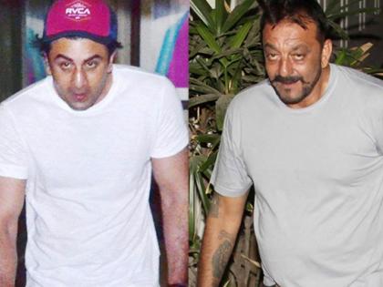 SANJAY DUTT BIOPIC: Looks like ... Ranbir Kapoor looks like Sanjay Dutt! | SANJAY DUTT BIOPIC: दिसला रे दिसला...रणबीर कपूर संजय दत्तसारखा दिसला!