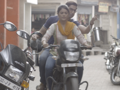 So megha chakraborti learned to run bike! | म्हणून मेघा चक्रवर्ती शिकली बाईक चालवायला !