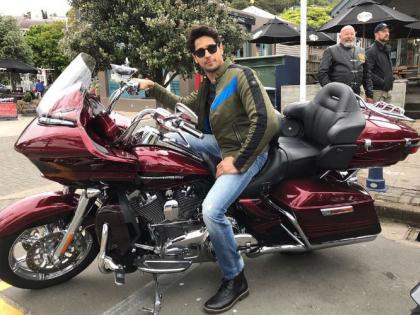 Sid Malhotra on Bike