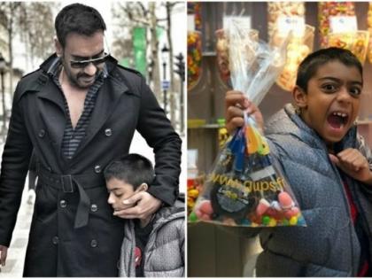 Ajay Devgn seen in front of boy; Trollers made the father's duty! | मुलासमोर सिगारेट ओढताना दिसला अजय देवगण; ट्रोलर्सनी वडिलांच्या कर्तव्याची करून दिली जाणीव!