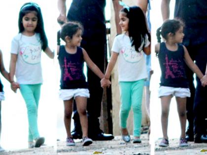 View Pics: Akshay Kumar's girlfriend goes out to walk with Best Friend; See her cute photo! | View Pics : बेस्ट फ्रेंडसोबत फिरायला निघाली अक्षयकुमारची लाडकी नितारा; पहा तिचे क्यूट फोटो !