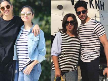 Shah Rukh's Birthday Party appeared on the Aajab 'Ittefaq'! Siddharth Malhotra's T-shirt Alia Bhatt! | ​शाहरूखच्या बर्थ डे पार्टीत दिसला अजब ‘इत्तेफाक’! सिद्धार्थ मल्होत्राचा टी-शर्ट आलिया भट्टच्या अंगावर!