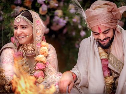 Virat-sanskha did 'this' mistake, maybe to get married again! | विराट-अनुष्काने केली 'ही' चूक, कदाचित पुन्हा करावे लागणार लग्न !