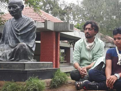 Irrfan's unique 'Father's Day Celebration'; In Sabarmati Ashram, the boy reached with the boy | ​ इरफानचे आगळेवेगळे ‘फादर्स डे सेलिब्रेशन’; मुलासह पोहोचला साबरमती आश्रमात