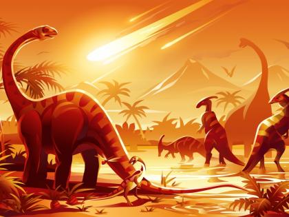 Asteroid fumes already dinosaurs disappeared? | लघुग्रह धडकण्या आधीच डायनासोर लुप्त? Asteroid fumes already dinosaurs disappeared? | लघुग्रह धडकण्या आधीच डायनासोर लुप्त?