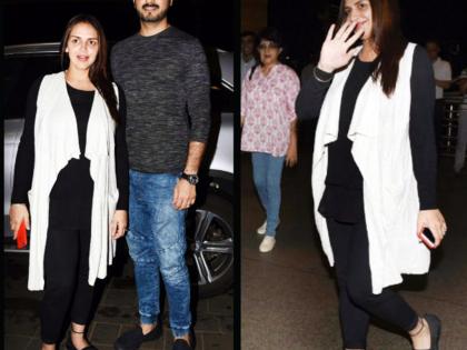 View Pics: ... finally got a glimpse of pregnant Esha Deol! | View Pics : ...अखेर गर्भवती ईशा देओलची बघावयास मिळाली झलक!