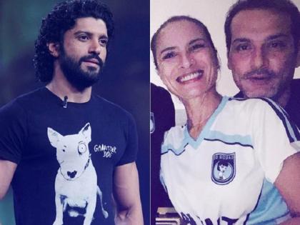 Farhana Akhtar responded with the look of the boyfriend's boyfriend X WIFF! | ​एक्स वाईफ अधुनाला बॉयफ्रेन्डच्या मिठीत पाहून फरहान अख्तरने दिली अशी प्रतिक्रिया!