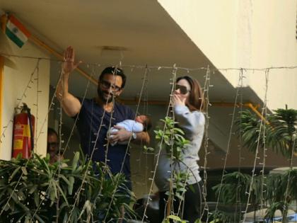 Saif and Kareena With Baby Taimur