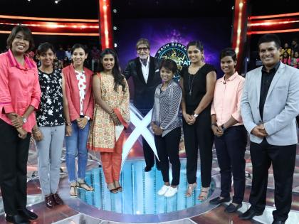 The presence of women cricketers on the sets of Kaun Banega Crorepati 9 set | ​कौन बनेगा करोड़पती 9च्या सेटवर महिला क्रिकेटर्सने लावली उपस्थिती