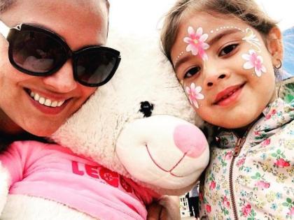 lara dutta & daughter