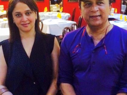 Mrinal has dinner with Sunil Gavaskar | मृणालने केला सुनिल गावस्कर यांच्यासोेबत डिनर