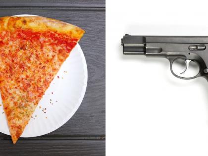 Eat big pizzas in exchange for a gun | ​बंदूकीच्या बदल्यात खा मोठ्ठा पिझ्झा