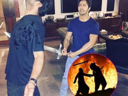 'Bahubali' became 'Prabhas' in Karan's party and Varun Dhawan became 'Katappa'! | ​ करणच्या पार्टीत प्रभास बनला ‘बाहुबली’ अन् वरूण धवन बनला ‘कटप्पा’!