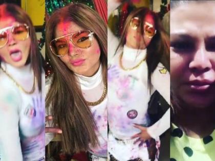 Two days back, Rakhi Sawant's gaze on the demise of Goddess Sadhadevi was evident! | दोन दिवसांपूर्वी श्रीदेवी यांच्या निधनावर ढसाढसा रडणाºया राखी सावंतची नौटंकी उघड!