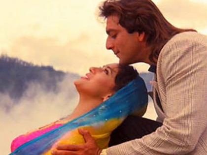 It happened on the very first day of the shoot that Madhuri Dixit became Sanjay Dutt's 'Sajani'! | शूटिंगच्या पहिल्याच दिवशी असे काही घडले की, माधुरी दीक्षित संजय दत्तची ‘सजनी’ बनली!