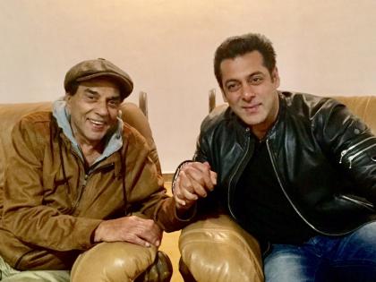 Suddenly, Tiger Salman Khan went to meet Dharmendra; But why? Learn! | अचानकच धर्मेंद्र यांना भेटायला गेला टायगर सलमान खान; पण का? जाणून घ्या!