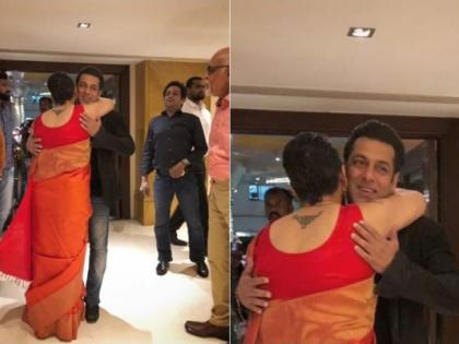 Salman Khan has seen some such premise at Mitra's wedding! | मित्राच्या लग्नात काहीशा अशा अंदाजात दिसला सलमान खान!