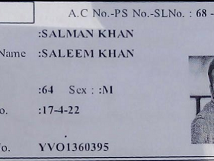 Salman Voter id