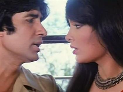 Amitabh Bachchan and Parveen Babi in Shaan 