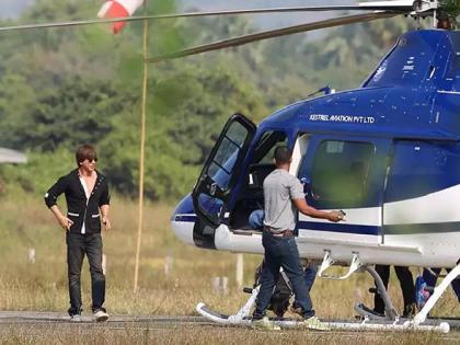 Shahrukh Khan is going to the helicopter set for this reason; Two and a half hours measuring 1.6 lakh! | ‘या’ कारणामुळे हेलिकॉप्टरने सेटवर जात आहे शाहरूख खान; अडीच तासांचे मोजतोय १.६ लाख!