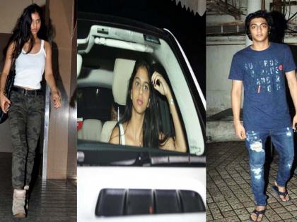 View Pics: Shah Rukh Khan's Ladki Lake Suhana Khan went to see a movie with friend Ahaan Pandey! | View Pics : मित्र अहान पांडेसोबत सिनेमा बघायला गेली होती शाहरूख खानची लाडकी लेक सुहाना खान!