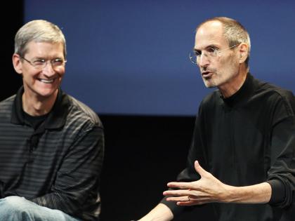 Tim Cook and Steve Jobs