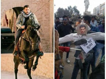 ‘टायगर जिंदा हैं’ रिलीज होताच झाला कडाडून विरोध, जयपूरमध्ये जाळला सलमान खानचा पुतळा!