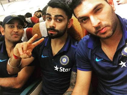 yuvraj singh in masti mood