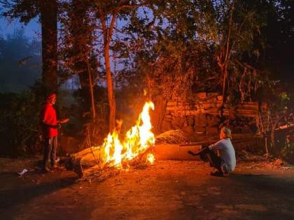 Kolhapur district temperature at 18 degrees Celsius in the morning | पारा १८ अंशांवर, थंडीने कोल्हापूरकर गारठले