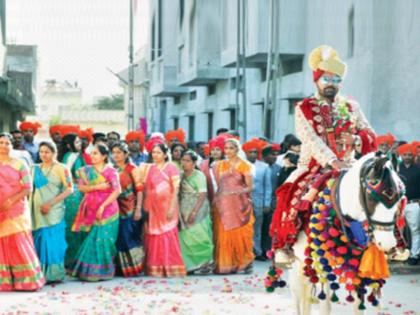 Prohibition for groom to keep beard and use of horse, unique rules to reduce wedding expenses in rajasthan | नवरदेवाला दाढी राखण्यास अन् घोड्यावरून वरात काढण्यास मनाई, विवाहाचा खर्च कमी करण्यासाठी अनोखे नियम