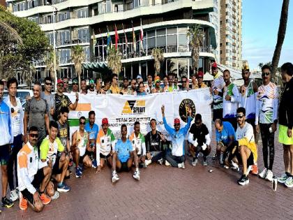 Shiv Spirit team from Satara achieved success in Comrade Marathon held in South Africa | दक्षिण आफ्रिकेत कॉम्रेड मॅरेथॉनमध्ये ९ सातारकरांचा झेंडा, भारतातून ३३६ स्पर्धकांचा सहभाग 