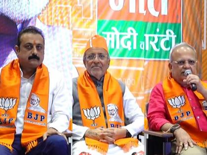 Three former MLAs join BJP even before Rahul Gandhi's Bharat Jodo Gujarat entry; Congress gets a shock after Maharashtra | राहुल गांधींच्या गुजरात प्रवेशापूर्वीच तीन माजी आमदार भाजपात; काँग्रेसला महाराष्ट्रानंतर धक्का