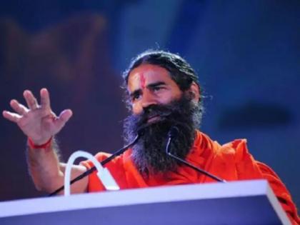 'Go to the Covid Center on Dhotar'; Ramdev Baba got angry in a TV debate on the challenge | Ramdev Baba: 'नुसत्या धोतरावर कोविड सेंटरमध्ये जाऊन दाखवा'; टीव्ही डिबेटमधील आव्हानावर रामदेव बाबा भडकले