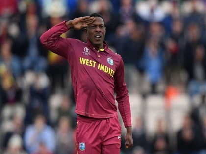 ICC World Cup 2019 :  Watch: Kids imitate Cottrell’s salute celebration, West Indies pacer invites them for India game | ICC World Cup 2019 : भारताविरुद्धच्या लढतीसाठी विंडीजच्या खेळाडूचे दोन खास पाहुण्यांना आमंत्रण
