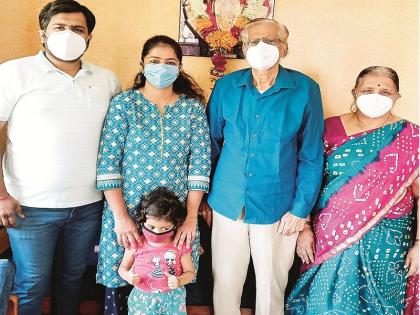 Corona Virus : By staying at home, the full family overcame Corona | Corona Virus : सुखद ! घरी राहून अख्या कुटुंबाने केली कोरोनावर मात