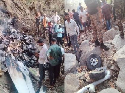 Male and female pilots killed in training plane crash | गोंदिया जिल्ह्यात प्रशिक्षणार्थी विमान कोसळले; पुरुष व महिला वैमानिकांचा मृत्यू 