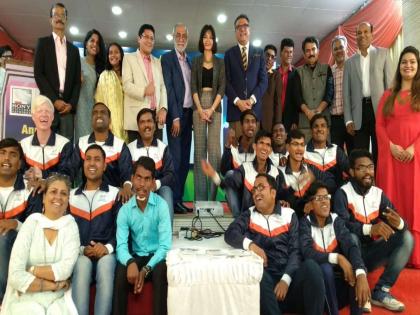 Cricket Association for the Blind of Maharashtra honors blind Cricketer's | क्रिकेट असोसिएशन फॉर द ब्लाइंड ऑफ महाराष्ट्रने केला अंध क्रिकेटपटूंचा सन्मान