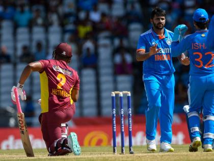 India vs West Indies 3rd ODI Marathi : India have defeated West Indies by 200 runs to seal the ODI series 2-1, India's 13th consecutive bilateral ODI series win against West Indies | भारताने २०० धावांनी दणदणीत विजय मिळवला; सलग १३ वन डे मालिकेत मारली बाजी