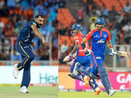 IPL 2023, GT vs DC Live Marathi : Aman Khan 51 in 44 balls with 3 fours and 3 sixes, Mohammed Shami took 4 wickets, Delhi Capitals | IPL 2023, GT vs DC Live : २३ धावांत ५ बाद, दिल्लीचा 'अमन' लढला; मोहम्मद शमीच्या मेहनतीवर फिरवले पाणी