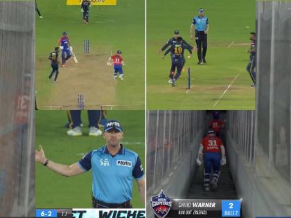 IPL 2023, GT vs DC Live Marathi : David Warner is run-out from a no-ball and Mohammed Shami is on fire, 2 wickets in 2 overs for him. Delhi Capitals 3 down on 16 runs | IPL 2023, GT vs DC Live : आजही गोंधळ! डेव्हिड वॉर्नर संतापून No Ball असूनही पेव्हेलियनमध्ये गेला; सहकाऱ्यावर भडकला