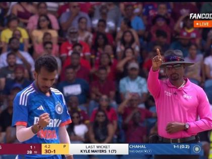 IND vs WI 1st T20I Live Marathi :  Yuzvendra Chahal on fire! 2 wickets in 3 balls for him, he gets both the openers,  | IND vs WI 1st T20I : वन डेत बाकावर बसवून ठेवले, ट्वेंटी-२०त संधी मिळताच ३ चेंडूंत २ फलंदाज बाद केले