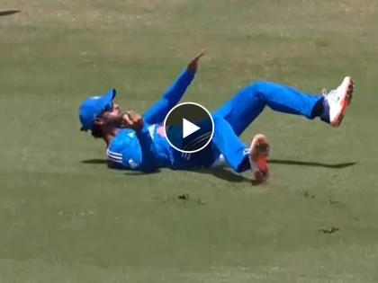 IND vs WI 1st T20I Live Marathi : Kuldeep Yadav strikes in his first over, Tilak Varma takes a superb running catch, Video | मुंबई इंडियन्सच्या खेळाडूचा पदार्पणात जलवा; अफलातून झेल घेऊन सर्वांना केलं अचंबित, Video 